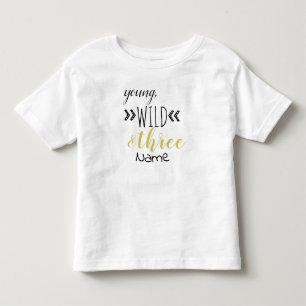 Junge, wilde & Drei-Kleinkinder-T - Shirt