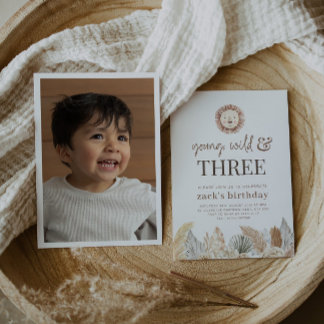 Junge, wilde und drei neutrale Blätter Foto laden  Einladung