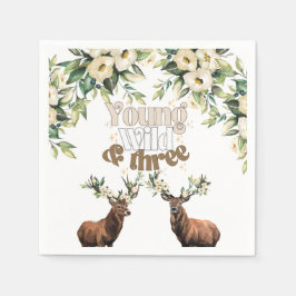 Junge wilde und freie Wälder Party Paper Napkin Serviette