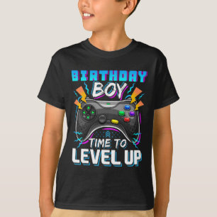 Junge Zeit, um Video-Game-Geburtstag-Gamer zu verb T-Shirt