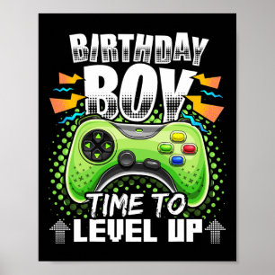 Junge Zeit, um Video-Spiel Geburtstag Geschenkboys Poster