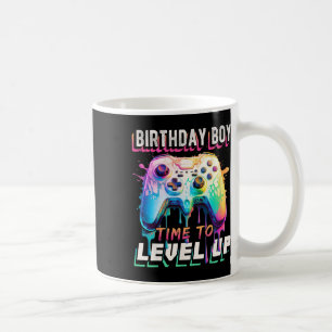 Junge Zeit zum Levelaufstieg Videospiel Geburtstag Kaffeetasse