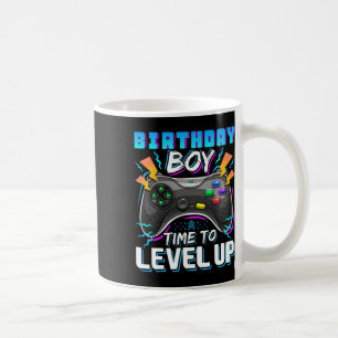 Junge Zeit zum Levelaufstieg Videospiel Geburtstag Kaffeetasse