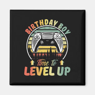 Junge Zeit zum Levelaufstieg Videospiele Gamer Geb Magnet