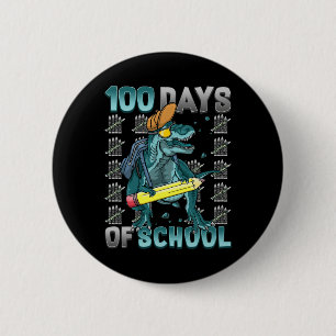 Jungen 100 Tage der Schule Dinosaurier 100 Tage kl Button