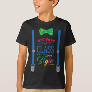 Jungen 100 Tage Schule - 100 Tage KI und Stil T-Shirt
