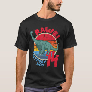 Jungen 14. Geburtstag I Rawr! Brachiosaurus Ich Fa T-Shirt
