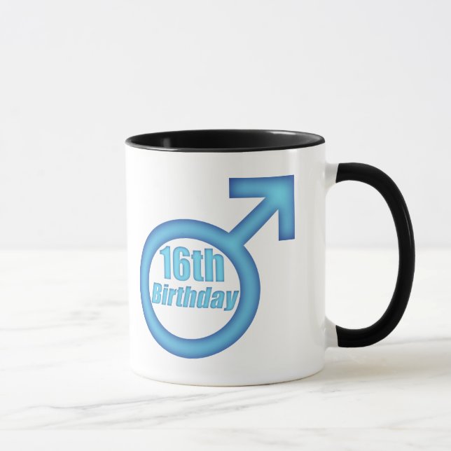 Jungen-16. Geburtstags-Geschenke Tasse (Rechts)