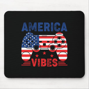 Jungen 4. Juli Gamer Amerika Vibes Kinder Mousepad