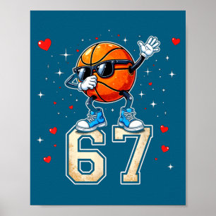Jungen 67 Six Seven Sonnenbrillen Dabbing Poster