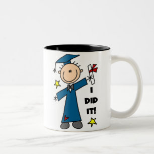 Jungen-Absolvent Zweifarbige Tasse