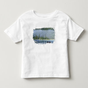 Jungen angeln am Waterfowl Lake, Banff National Kleinkind T-shirt