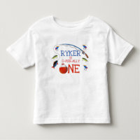 Jungen Angeln auf Fischbasis 1. Geburtstagshirt