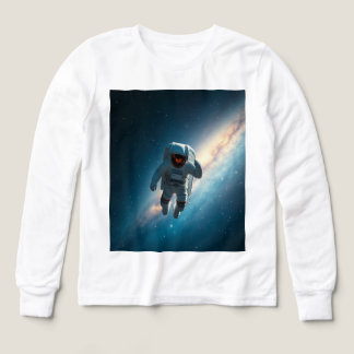 Jungen Astronaut Weltraum Galaxie Langarm