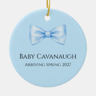 Jungen-Baby-Ankündigungs-Schmuck Keramik Ornament