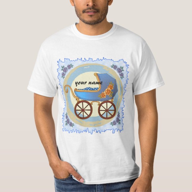 Jungen-Baby-Buggy T-Shirt (Vorderseite)