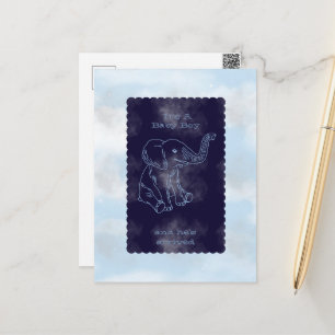 Jungen-Baby-Party-Einladung Postkarte