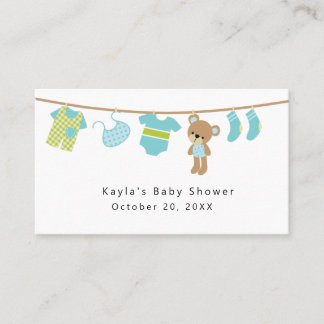 Jungen-Babypartyregister-Einschließungskarte Visitenkarte