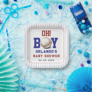 Jungen Baseball-Baby-Party Süße Sportparty Pappteller