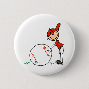 Jungen-Baseball fertigen besonders an Button