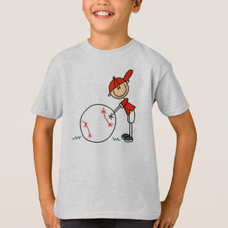 Jungen-Baseball fertigen besonders an T-Shirt