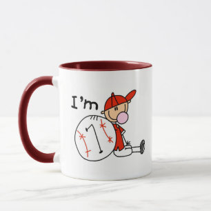 Jungen-Baseball Ich bin 7 Tasse