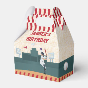 Jungen-Baseball-Themed Gastgeschenk-Kasten Geschenkschachtel