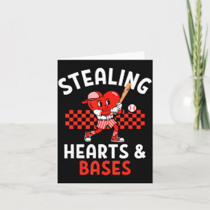 Jungen Baseball Valentinstag Herzen stehlen Valen Karte