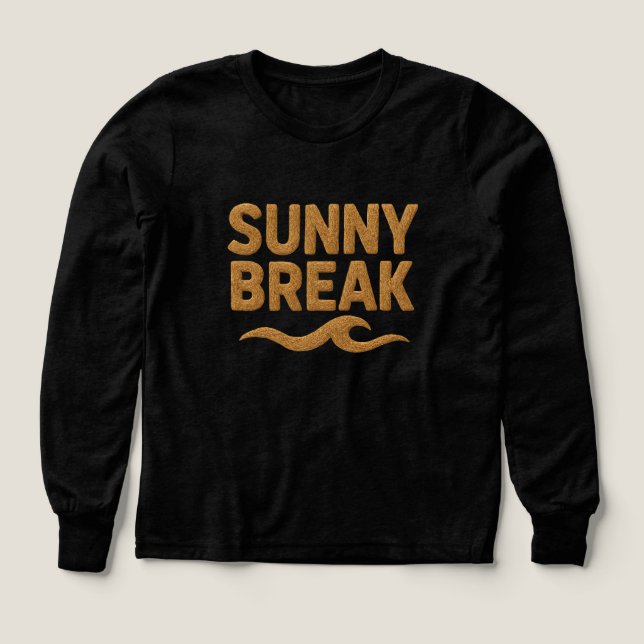 Jungen Bella+Canvas Tri-Blend Langarmshirt, Sol (Design Vorderseite)