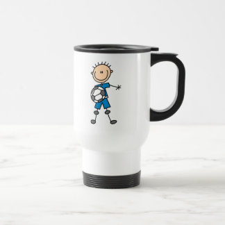 Jungen-blaue einheitliche reisebecher