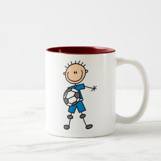 Jungen-blauer einheitlicher Fußball Zweifarbige Tasse