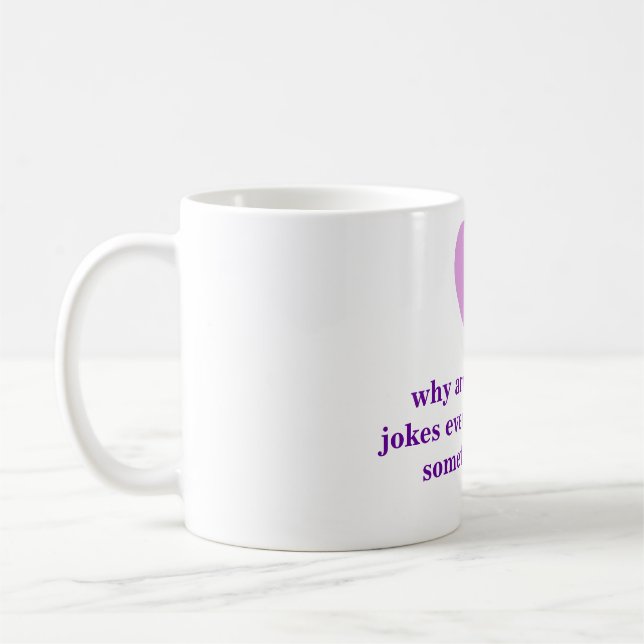 Jungen-blonde Witz-Mangel-Tasse Tasse (Links)