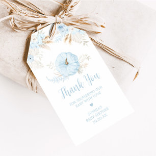 Jungen-Boho-Kürbis-Baby-Shower-Geschenkanhänger Geschenkanhänger