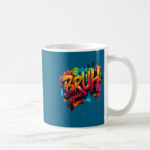 Jungen Bruh Meme Lustiger Spruch Teens Graffiti Äs Kaffeetasse