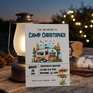 Jungen-Camping-Abenteuer-Geburtstags-Schlafp Party