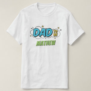 Jungen-Comic-Book-Superheld-Baby-Party-Vater T-Shirt