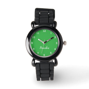 Jungen Cool Moderne Grüne Stylische Benutzerdefini Armbanduhr