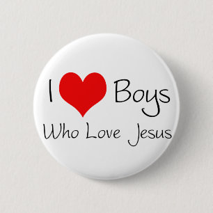 Jungen der Liebe I die Liebe Jesus Button