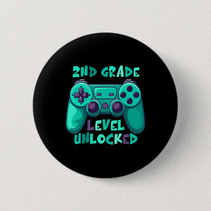 Jungen der zweiten Klasse Gamer Level CK bis Schul Button