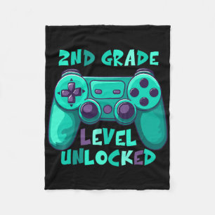 Jungen der zweiten Klasse Gamer Level CK bis Schul Fleecedecke