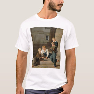 Jungen, die Würfel vor Christiansborg spielen T-Shirt