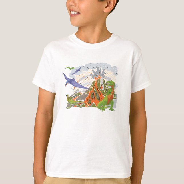 Jungen-Dinosaurier-T - Shirt (Vorderseite)