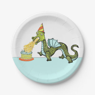 Jungen Drache Geburtstagsfeier Pappteller