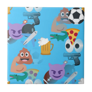 Jungen-Emoji Fliese