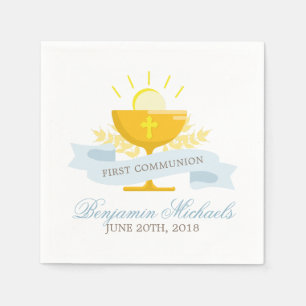 Jungen Erste Heilige Kommune Serviette