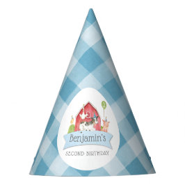 Jungen FARM Tierhaltung Geburtstag Partyhütchen