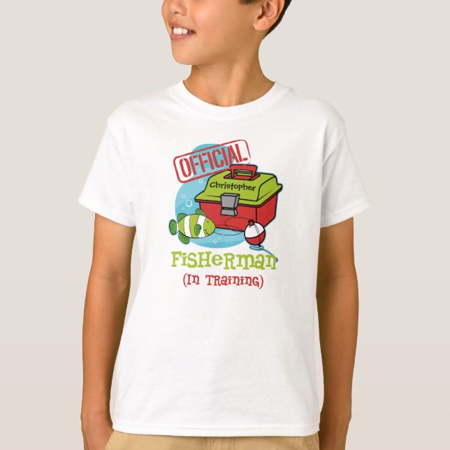 Jungen-Fischer im Training T-Shirt (Vorderseite)