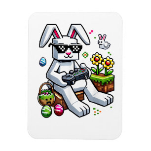 Jungen Frohen Ostertag Hase Ei Videospiel Magnet