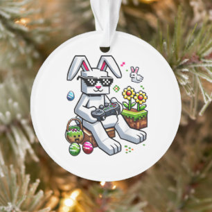 Jungen Frohen Ostertag Hase Ei Videospiel Ornament