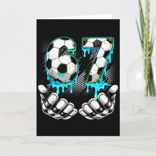 Jungen Fußball 67 6 7 Six Seven Meme Lustig Gen Al Karte